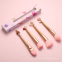 Customize Bamboo Handle Powder Brushes Sailor Moon / Cardcaptor Sakura Single Brush For Girls Gift